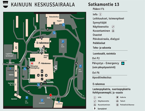 Keskussairaala Kainuun Hyvinvointialue Keskussairaala Kainuun Hyvinvointialue